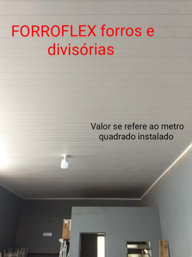 Forro De Pvc Colocado C/estrutura Metálica Garantia De 5anos 0