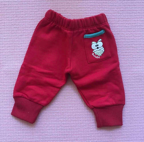 Warm Jogger Pants for Baby in Cotton Fleece 2