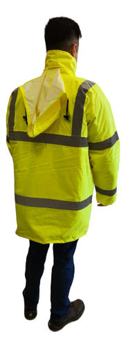 NUBUS Yellow Fluorescent Cold-Weather Reflective Work Jacket 1