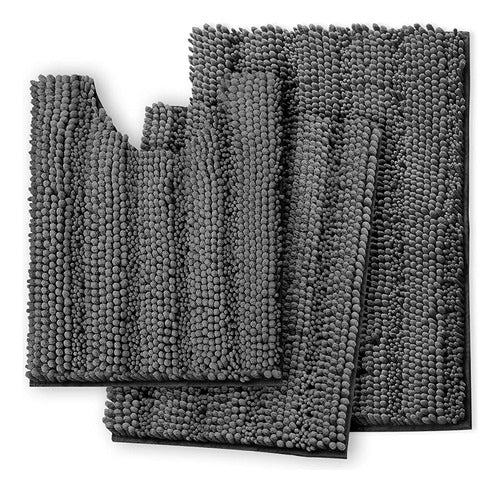 Clara Clark Chenille Bath Rugs, Plush Bath Mats 0