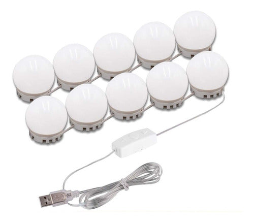 Kit 10 LED Lights Bulbs for Celebrity Makeup Mirror 1