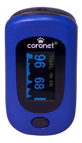 Coronet Pulse Oximeter with LED Display and Curved Design ANMAT Certified - Includes Batteries 0