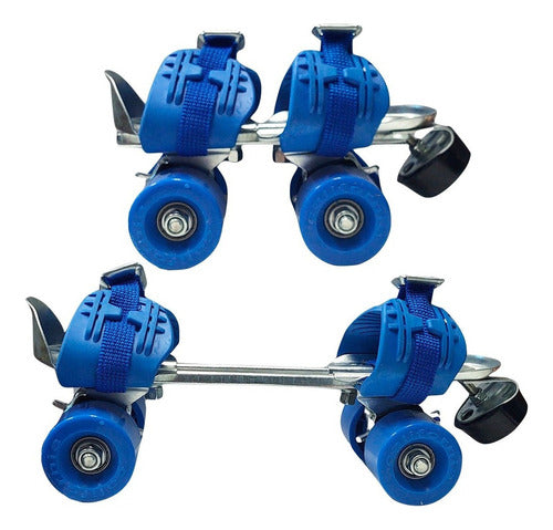 Pro Class Extensible 4-Wheel Roller Skates Size 28 to 41 Blue 1