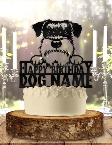 Cake Topper Adorno Torta - Cumple De Perro Personalizado 5