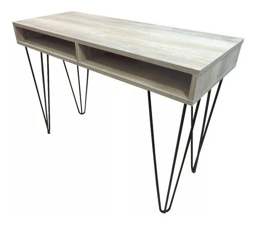 Mentha Industrial Desk with Iron Legs 0