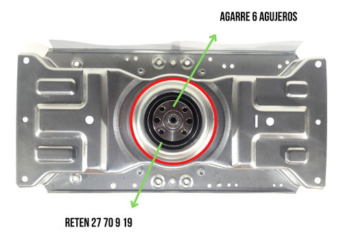 Caja Trasmisión Lavarropas Compatible Sanyo Asw-45y1t 1