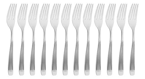 Tramontina Athenas Original Stainless Steel Table Fork Set of 12 0