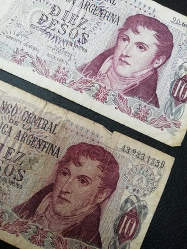 Billete De 10 Pesos Argentinos 1