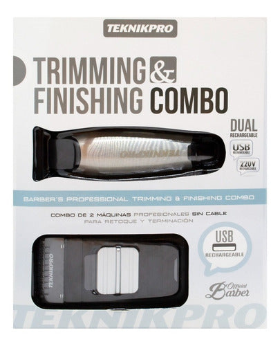 Teknikpro Trimming Finishing Afeitadora + Trimmer Pelo 3c 7