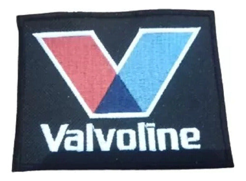 Parches Bordados Termoadhesivo Logo Valvoline 10 X 7,5 Cms 0