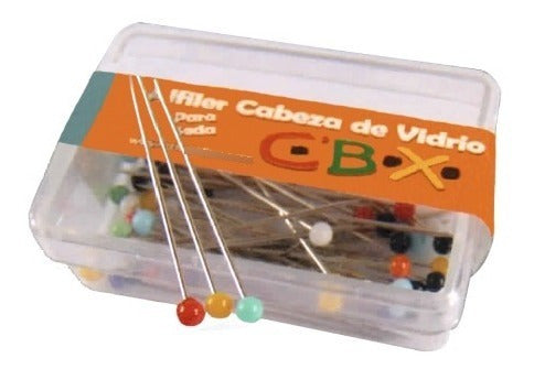 CBX Glass Head Pins - Pack of 100 Units 1