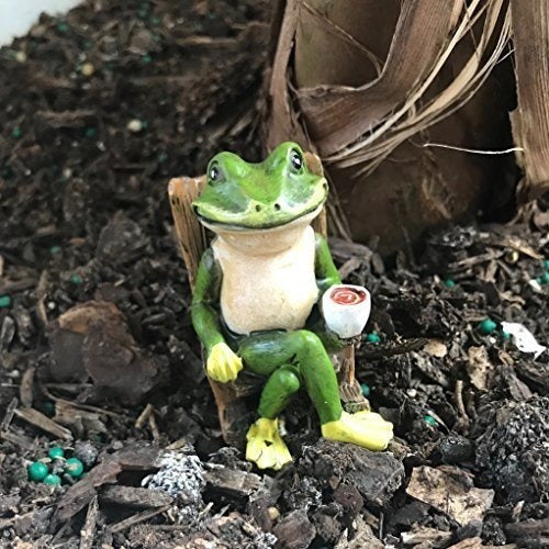 Maad Brands Miniature Frog Garden Statue 2 Small Figure 3