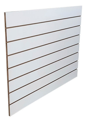 Slotted Panel 90x65 White Melamine - Manufacturers 1