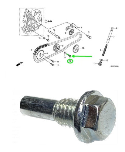 Tornillo Guia Distribucion Gilera Smash 110 1