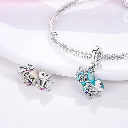 Charm Dije Colgante Plata 925 Pulsera Pandora Camaleon 2 1