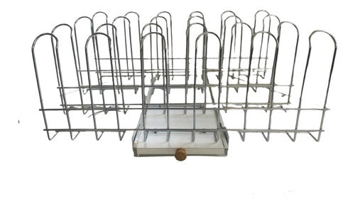 Fark White/Chrome Shoe Rack for 12 Pairs – Wardrobe Interior 0