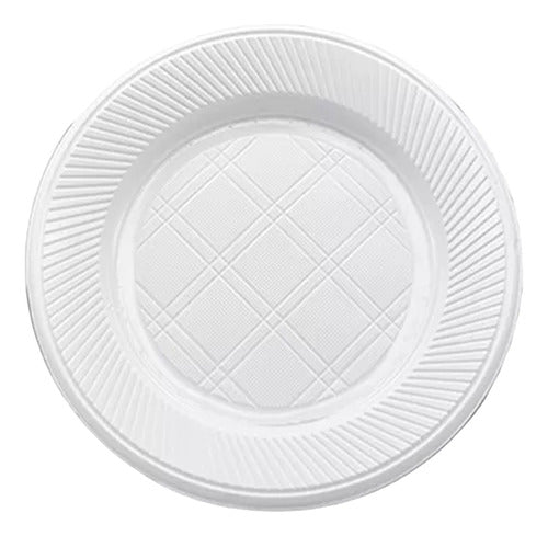 BanPlast Disposable Dessert Plates X50 White Cotillon Sergio Once 0