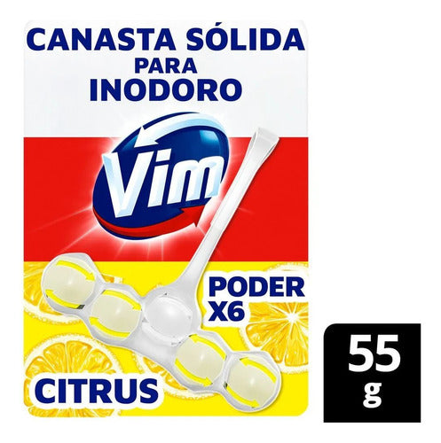 Vim Canasta Limpiador Inodoros Citrus Poder X 3 Unidades 0