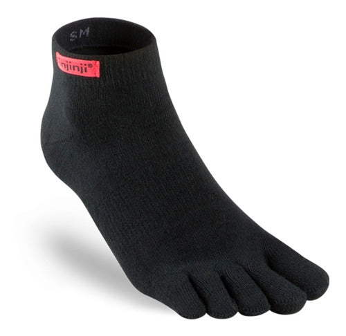 Injinji Sport Weight Micro Length Running Toe Socks Black 0