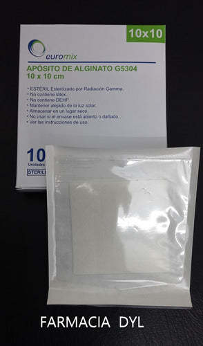 Euromix Calcium Alginate Dressing 10x10 Box of 10 Units 1