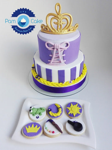 PamCakehouse Tangled Birthday Cake 5