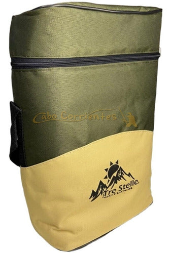 Matero Mate Tre Stelle Thermos 1 Lt Camping Travel Bag - Bolso Matero Mate Tre Stelle Porta Termo 1 Lt Camping Viaje
