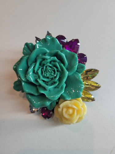 High Fashion Flower Brooch Accessories Gems Bijouterie 6