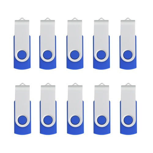 BrandName Azul 10 Pack 2GB USB 2.0 Flash Storage Units 0