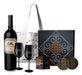 Box Set Vino Enemigo Malbec Copas Negras Grabadas 0