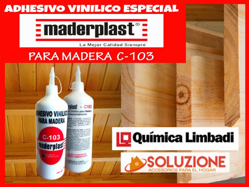 Pegamento Adhesivo Vinilico Maderplast C-103  500 Gramos 1