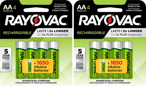 Rayovac - Pilas Recargables Recargables Aa De 1350 Mah Nimh 0