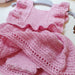 Handmade Crochet Baby Dress-Body. Color of Choice 1
