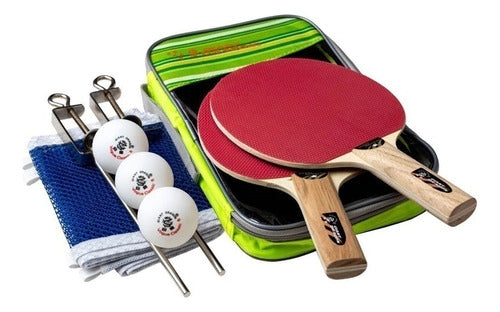 Set De Ping Pong Completo C/red Funda 1estrella Giant Dragon 1