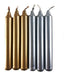 Set of 50 Short Candles - Gold / Silver 8