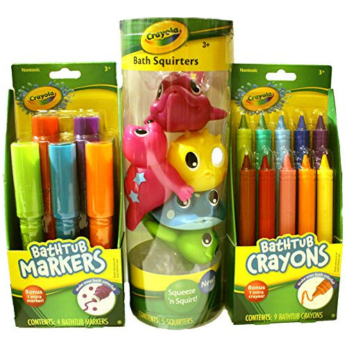 Pacote Divertido Crayola Bath Time, Incluindo Marcadores De 0