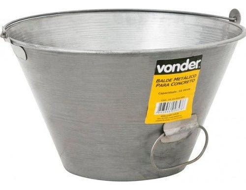 Vonder Metal Bucket for Concrete 10 Ltrs 0