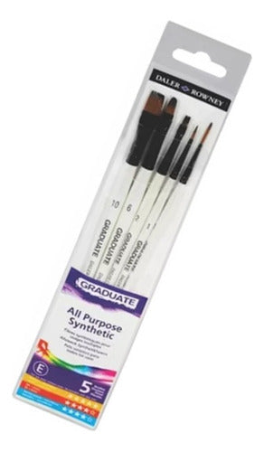 Daler Rowney Graduate Brush Set 212550001 X 5 All-Purpose 0