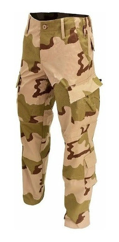 La Ardilla Camping Tactical Pants Desert Storm Camouflage Cut 0