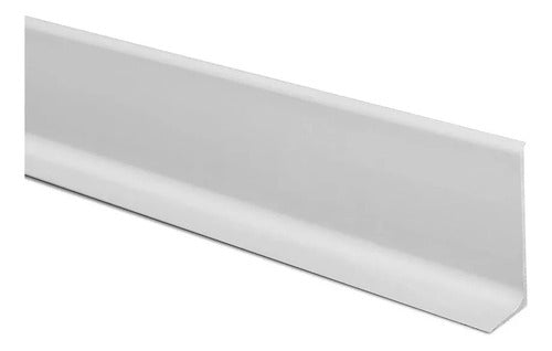 Atrim Slim Chrome Matte Aluminum Baseboard 6 Cm 2063 X 2.5 Meters 0