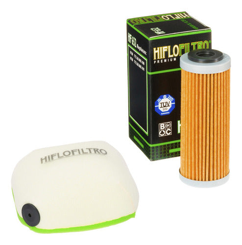 Hiflofiltro Air and Oil Filter Set for Husqvarna FC 350 4-Strokes 0