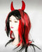 Black and Red Devil Wig with Horns, Halloween 2