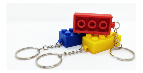 Building Block Keychain x 10 Units 3D Printed 0