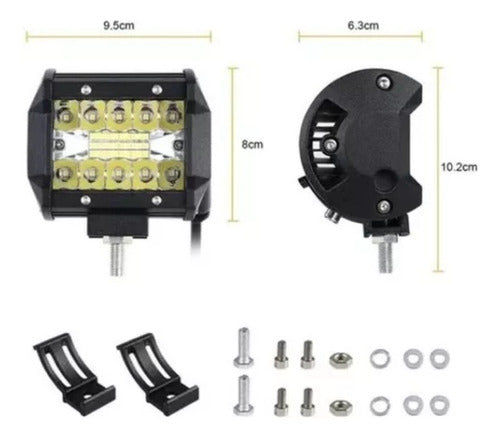 Universal 12v/24v X2 LED 60W Auxiliary Light for Auto and Truck 2
