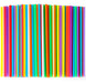 CVNDKN Colorful Plastic Straws 21 cm Long and 0.58 cm Diameter 0