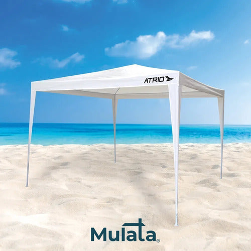 Mulata® Gazebo Impermeable Toldo Armable 3x3x2.5 Desarmable 4