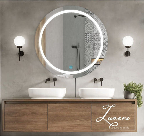 Lumens Round Touch LED Mirror - 50cm Diameter 1