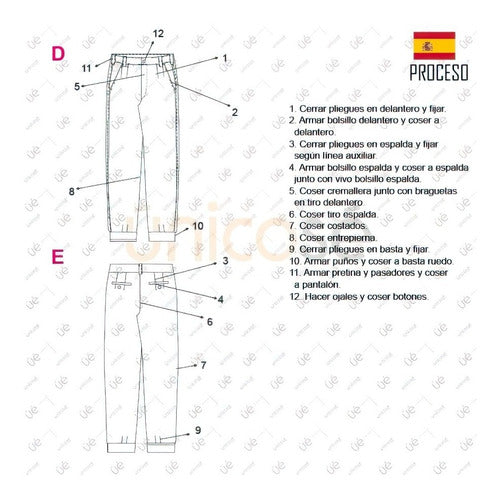 Moldes Unicose Pantalon Bombacho Mujer 2211 1