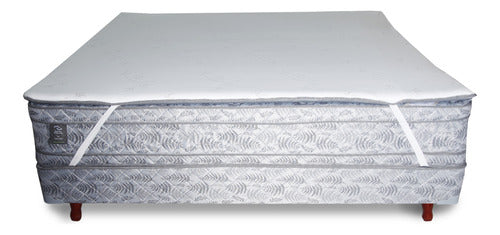 Celula Madre Pillow Top Unificador Unir Colchones 180x180 Hotel 5