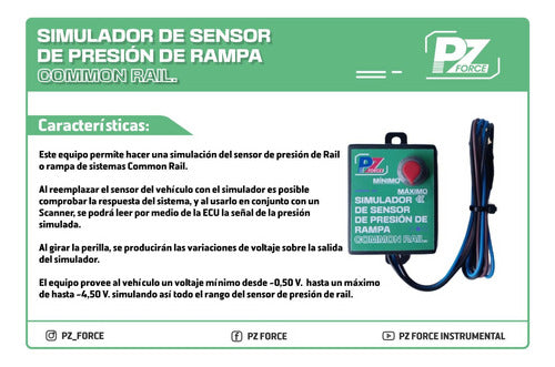 PZ Force Common Rail Pressure Sensor Simulator 0