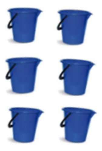 Gemplast 12 Liters Reinforced Plastic Bucket X 6 Units 0